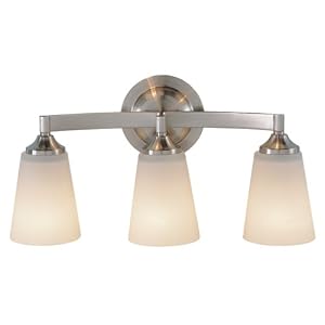 Murray Feiss VS9403-BS Three-Light Paris Moderne Collection Vanity Strip, Brushed Steel... by 