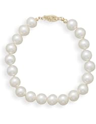 7" 7-7.5mm Cultured Freshwater Pearl Bracelet