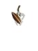 BONE CARVED HAWAIIAN SURFER WITH SURFBOARD PENDANT