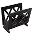 Contemporary Mahogany Solid Wood Magazine Rack by Oceanstar M1125