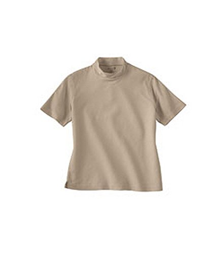 Ash City - Il Migliore Ladies' Short Sleeve Performance Honeycomb Mock Neck