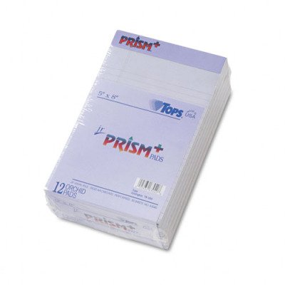 Prism Plus Jr. Legal Rule 5x8 Writing Pads - 5 x 8, Orchid, 50-Sheet Pads, 12/pack(sold in packs of 3)