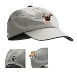 Baseball Cap with Pug Fawn Face Image
