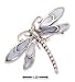 Jewelry : Sterling Silver Dragonfly Pin With Mother Of Pearl Wings