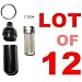 - Lot of 12 New Chrome Geocaching ID Tag GPS Holders Metal Tubes {+ 1pc tool name tag}