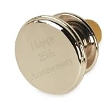 Personalized Round Silver Wine Stopper - Includes Free Engraving