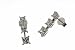 Silver CZ Drop Earrings