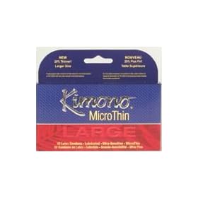 Kimono Micro Thin Large Lubricated Condom 12, 36, 100 Pack