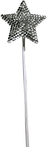 Costumes Accessories Jacobson Silver Sequin Star Wand [16433]