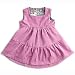 Ideo Organic Corduroy Ruffle Dress in Marshmellow