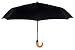 Leighton, Kensington Automatic Open/Close Curved Wood Handle Umbrella