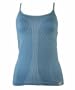 AF Core Athletic Long Women's Bra Top Cami W/ Spaghetti Adjustable Straps blue M