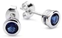 s.Oliver Basics Damen-Ohrstecker Silber 925 Blau 386074