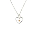 Children's Sterling Silver  Mustard Seed  Heart Pendant by Bob Siemon, 14 