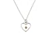Jewelry : Children's Sterling Silver "Mustard Seed" Heart Pendant by Bob Siemon, 14"