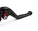 A pair of Short Billet Aluminum Clutch & Brake Levers Motorcycle Set Black for Honda CBR600 F2 F3 F4 F4i 1991 1992 1993 1994 1995 1996 1997 1998 1999 2000 2001 2002 2003 2004 2005 2006 2007 (H-626/F-18)