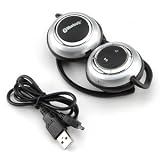 Casque ecouteur + micro microphone inerne Bluetooth sans fil kit main libre pour telephone mobile / PC portable / tablette + cable alimentation USB