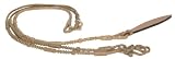 Natural Braided Rawhide Romel Reins - Natural - 8'