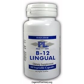 B-12 Lingual by Progressive Labs (1000mcg - 60 Capsules) by Progressive Labs