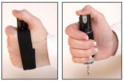OC Pepper Spray with Hand Strap for Jogging, Running, Walking, Hiking - 3/4 oz. Canister - Maximum Strength Formula with 10% OC & Marking Dye