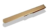 Image of 9ct Gold Plain Tie Clip.