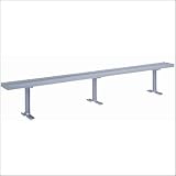 Lyon Workspace Products 582X Aluminum Locker Room Bench with Aluminum Pedestals