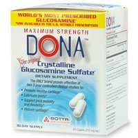 Dona Crystalline Glucosamine Sulfate Caplets - 60 ea
