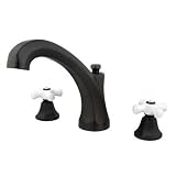5 Piece Roman Tub Rubbed Bronze