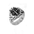 Stainless Steel High Polished Ring - Royal Seal - Size: 9-13
