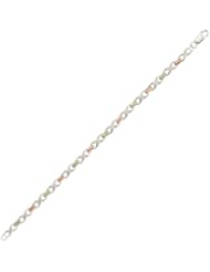 Black Hills Gold on Sterling Silver "X" and "O" Bracelet