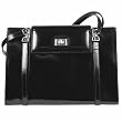 Pratesi Leather Business Bag w/ Interior Lighting Black
