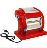 Prago Electric Pasta Machine Includes Adjustable Wheel Pasta Cutter and Cleaning Brush