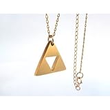ゼルダの伝説 トライフォースモチーフゴールドネックレス [並行輸入品] (マット（非光沢）仕上げ)