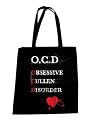 O.C.D (Obsessive Cullen Disorder) Black - Inspired By Twilight Tote Bag