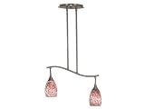 Kenroy Home 44303Bs-Conf Medici Convertible 2 Light Pendant, Multi Confetti