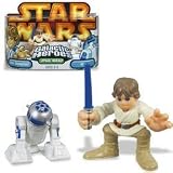 31JylBP0rAL. SL160  Star Wars Galactic Heroes Mini Figure 2 Pack Luke Skywalker and R2 D2
