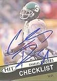 Charles Rogers, Michigan State Spartans - Detroit Lions, 2003 Sage Hit Autographed Card