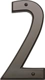 Atlas Homewares RCN2-O 5.5-Inch Mission House Number-2, Aged Bronze