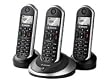 Sagemcom D16T Trio T�l�phone sans fil DECT/GAP + 2 Combin�s suppl�mentaires Afficheur alphanum�rique Identification de l'appelant R�pertoire 30 contacts