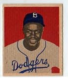 1949 Bowman 50 Jackie Robinson Rookie Baseball Card Authentic Vintage Card