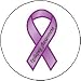 EPILEPSY AWARENESS RIBBON Purple PINBACK BUTTON 1.25" Pin / Badge