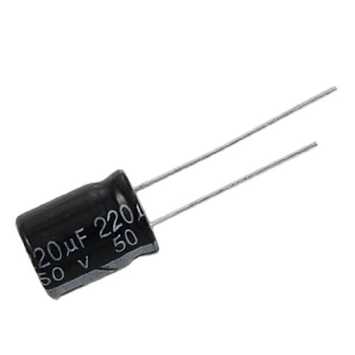 Amico 220uF 50V 10 x 13mm Aluminum Electrolytic Capacitors (Bag of 25)