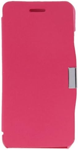 DIYLooks Brush Texture Horizontal Flip Magnetic Button Leather Case Cover for iPhone 6 Plus Mobile Phone Housing (Magenta)