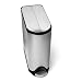 simplehuman Butterfly Step Trash Can, Fingerprint-Proof Brushed Stainless Steel, 38 Liters /10 Gallons