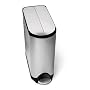 simplehuman 38L Butterfly Pedal Bin - Fingerprint-Proof Brushed Steel