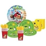 Angry Birds Party Supplies Pack for 16 Guests Includes Plates, Cups, Napkins and Metallic Foil Balloon