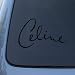 CELINE DION - Vinyl Car Decal Sticker #A1586 | Vinyl Color: Black Image