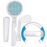 Mewe Single Player Sports Pack for Wii - Steering Wheel, Tennis, Baseball a ....
