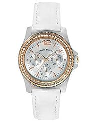 Tommy Bahama Swiss Womens TB2143 Riviera Swarovski Crystal Bezel White Dial Multi-Function Watch