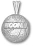Connecticut Huskies Sterling Silver ''UCONN'' Basketball Pendant